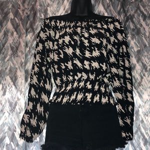Michael Kors Black & White Blouse